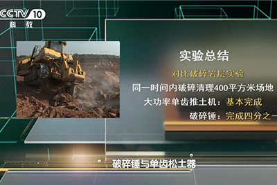 CMD368SD90大马力推土机再次强势登陆中央电视台科教频路